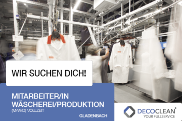 DECOCLEAN Beitrag Homepage Waescherei Produktion